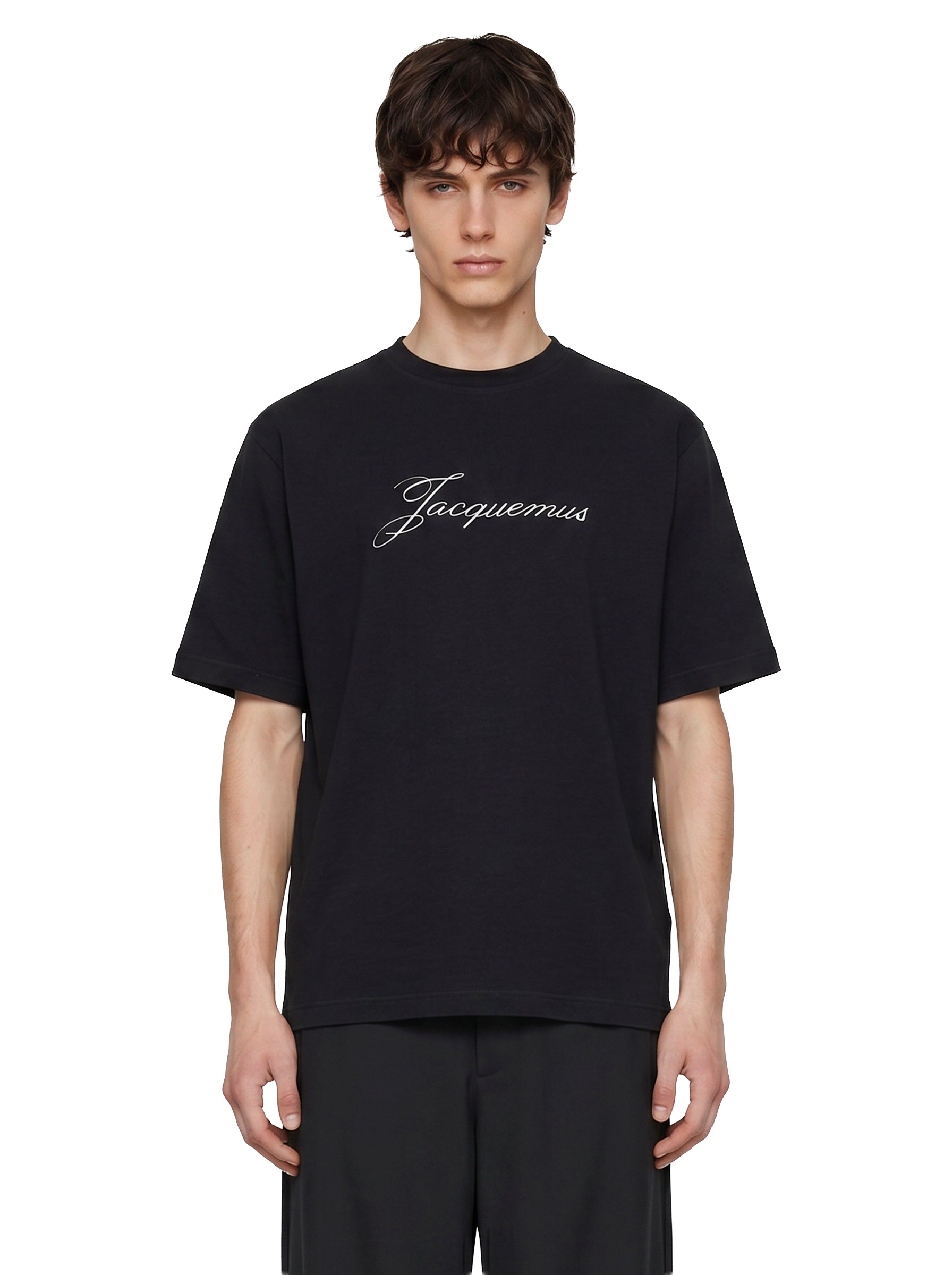 T-shirt con logo in nero 