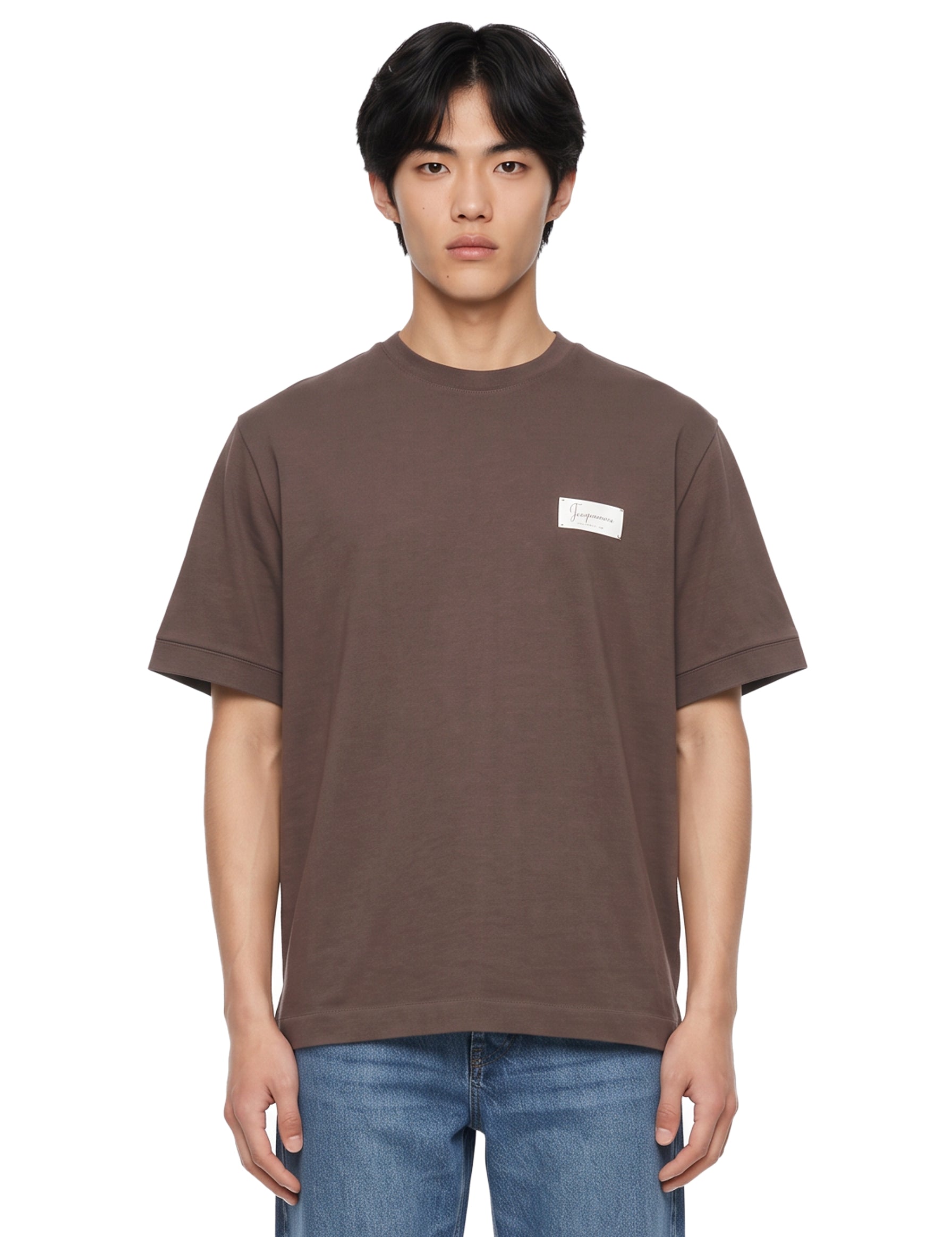T-shirt Montaigne MC in marrone 