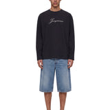 T-shirt le tshirt jacquemus in nero 