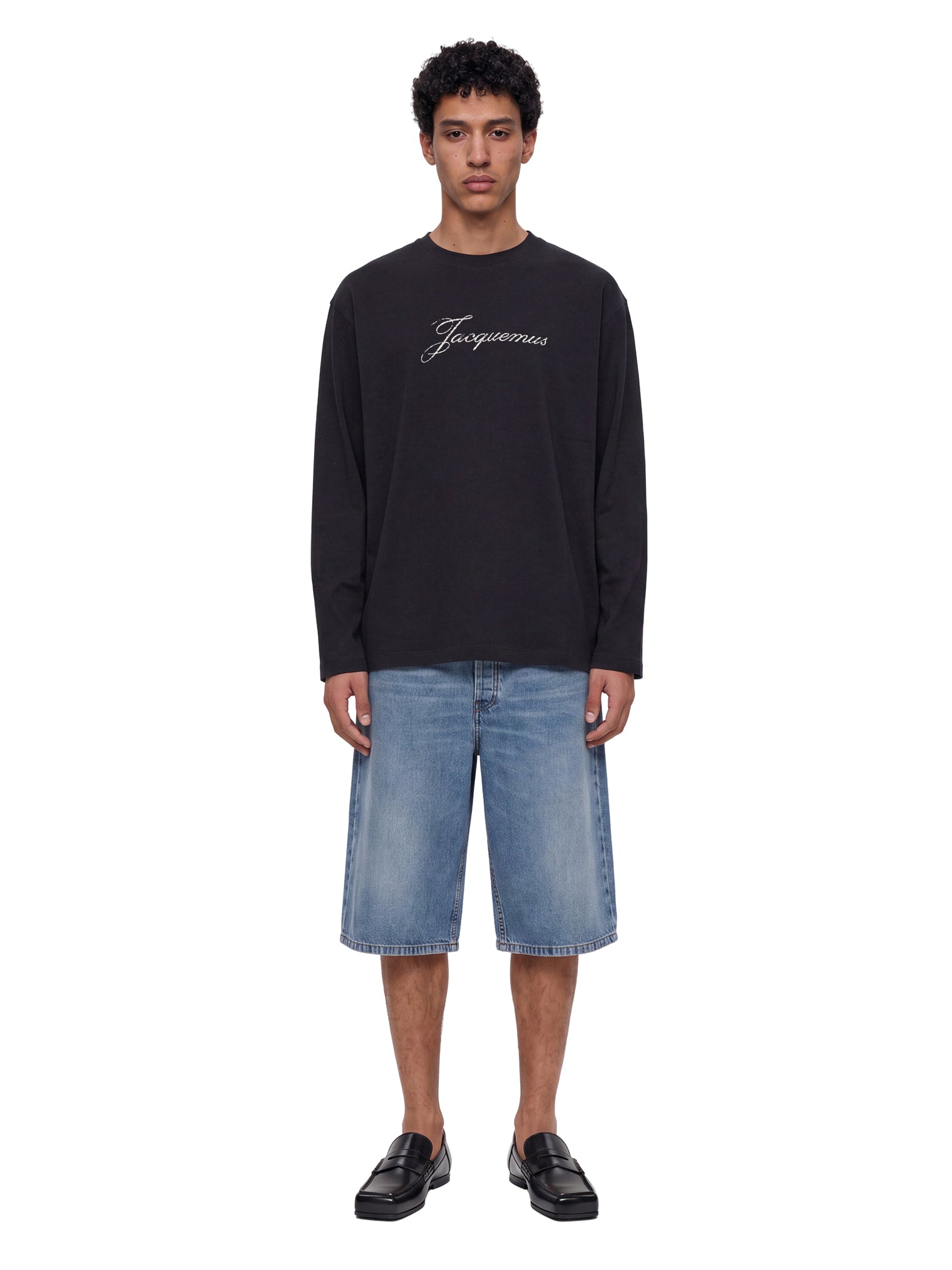 T-shirt le tshirt jacquemus in nero 