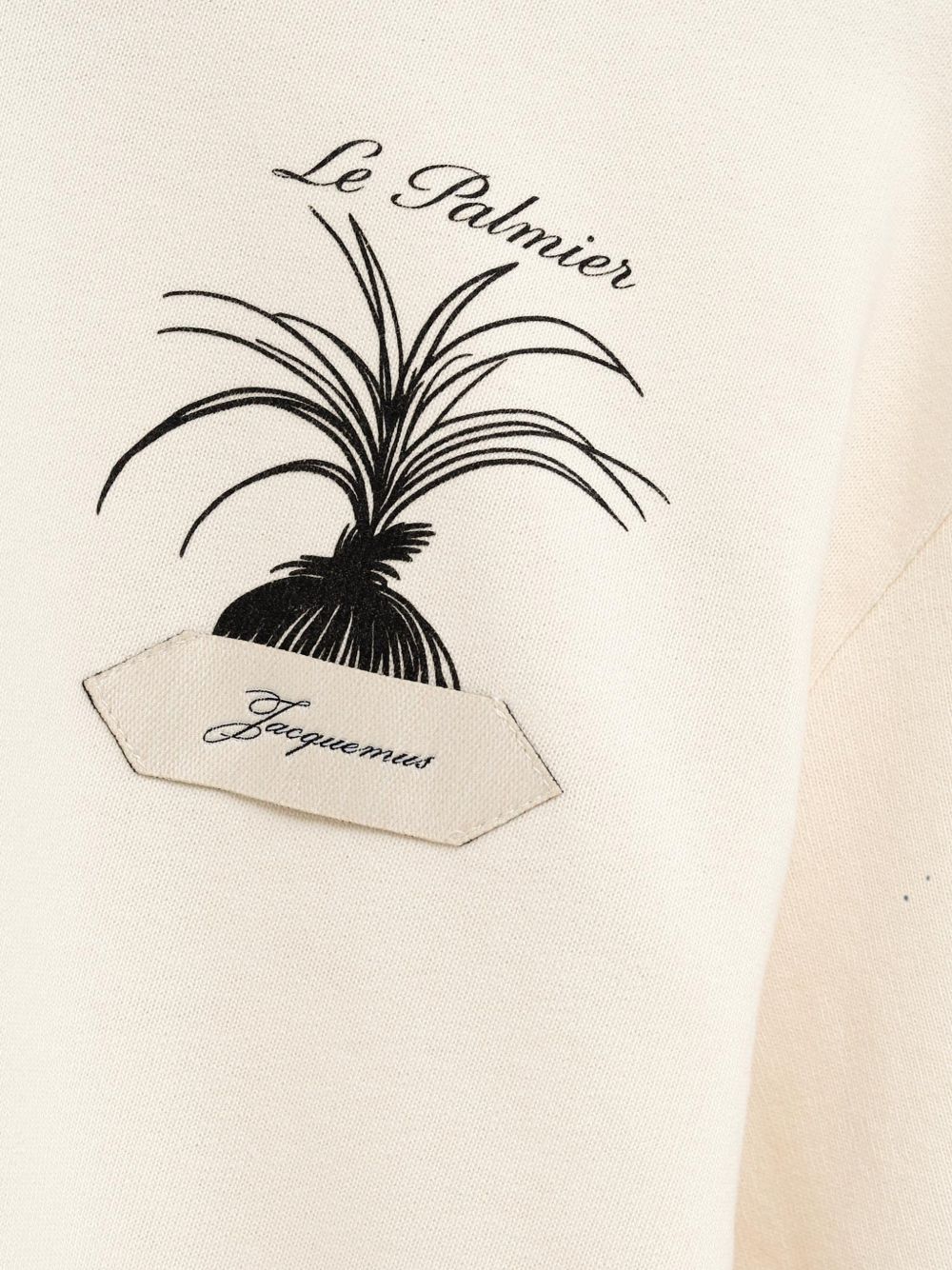 Le tshirt Palmier in avorio 