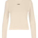 T-shirt a maniche lunghe Le Tshirt Gros Grain in avorio 
