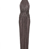 Abito con paillettes Whisper in grigio 