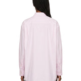 Camicia con ricamo in rosa 