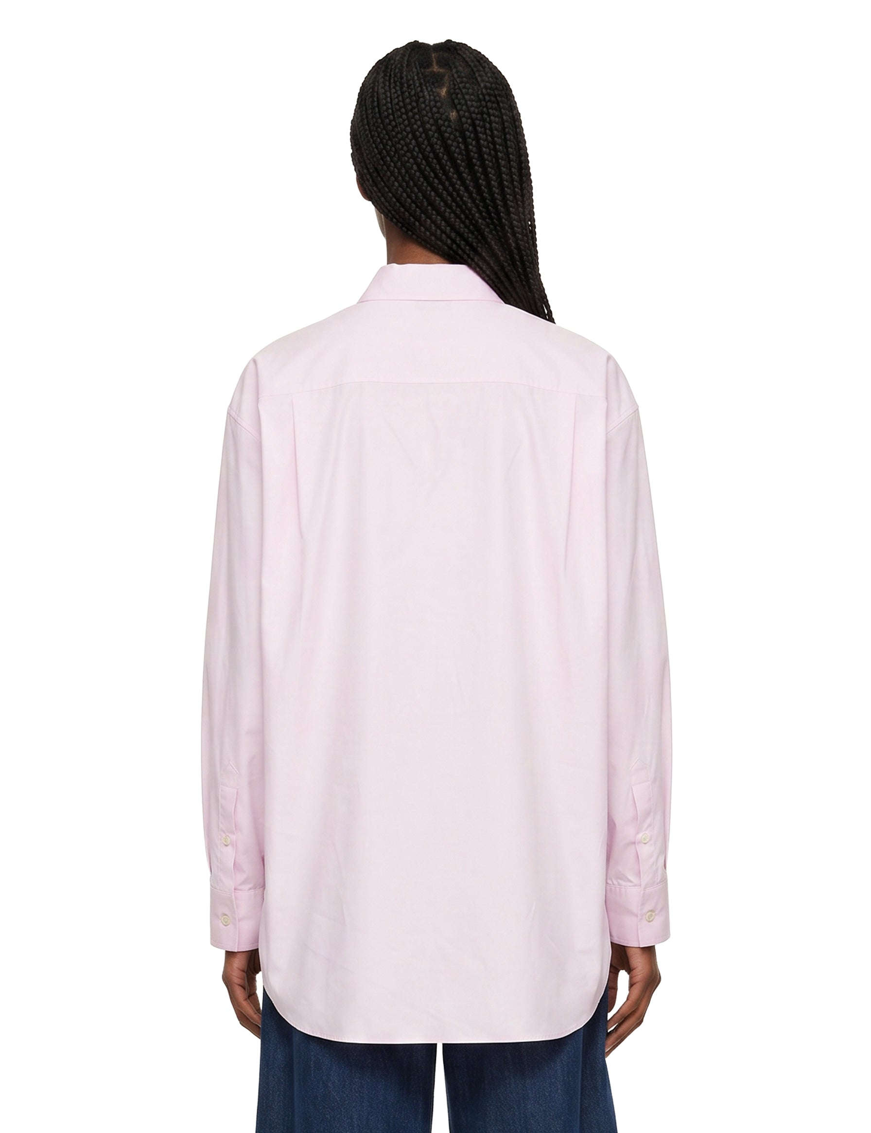 Camicia con ricamo in rosa 