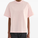 T-shirt a maniche corte con logo in rosa 