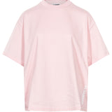 T-shirt a maniche corte con logo in rosa 