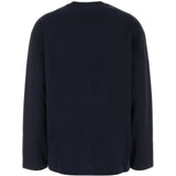 T-shirt a maniche lunghe in blu 