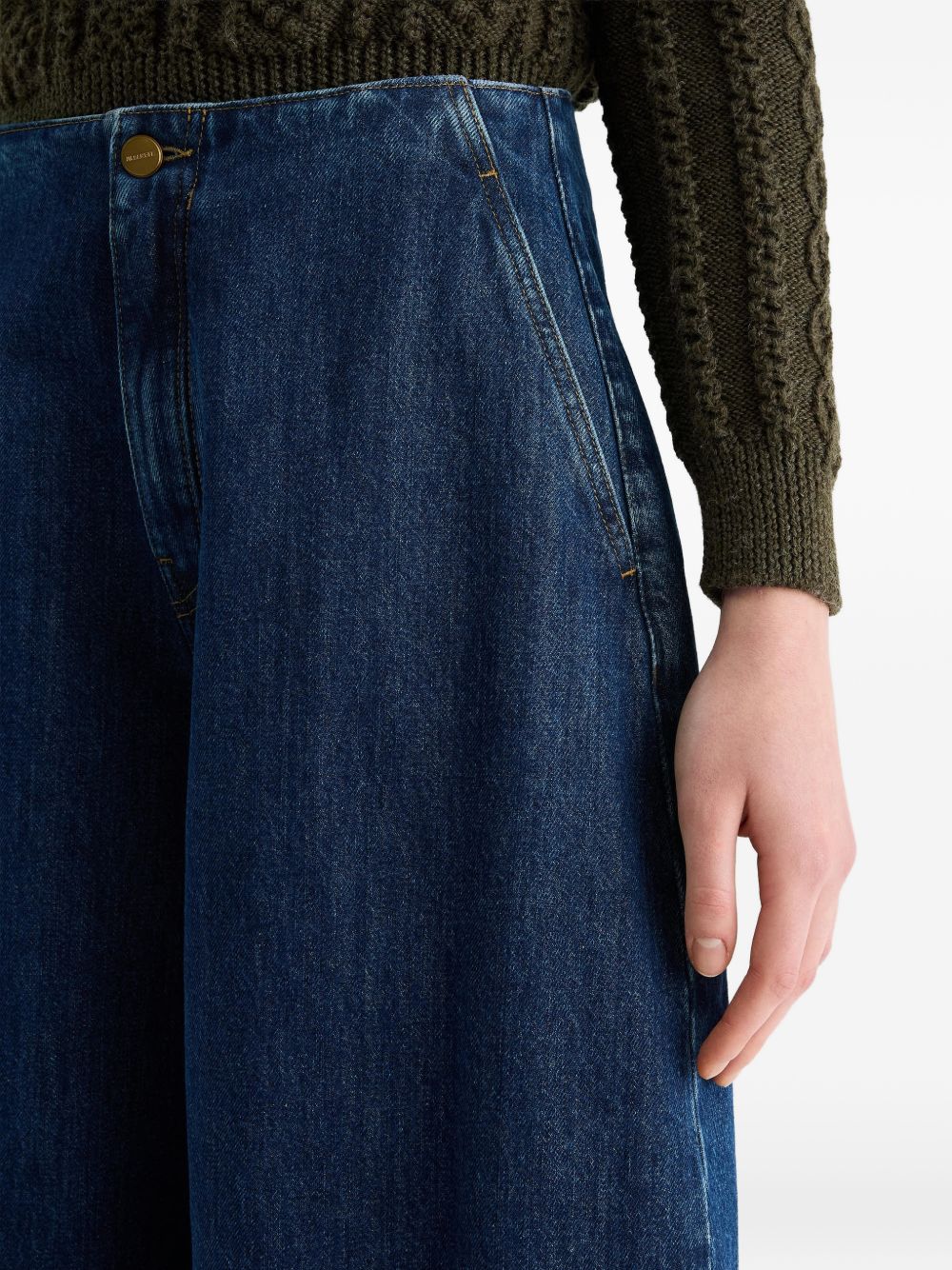 Jeans a gamba ampia n blu 