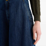 Jeans a gamba ampia n blu 