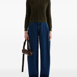 Jeans a gamba ampia n blu 