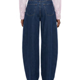 Jeans a gamba ampia n blu 