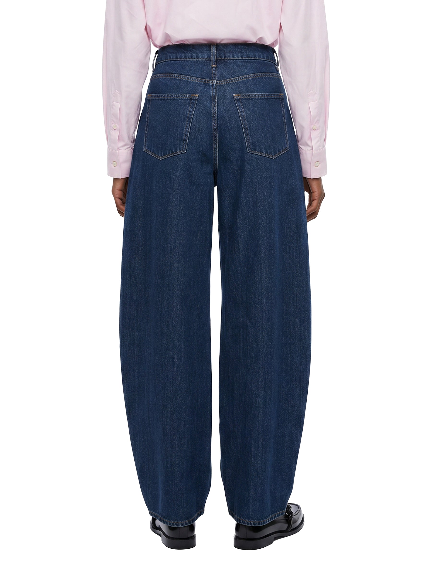 Jeans a gamba ampia n blu 