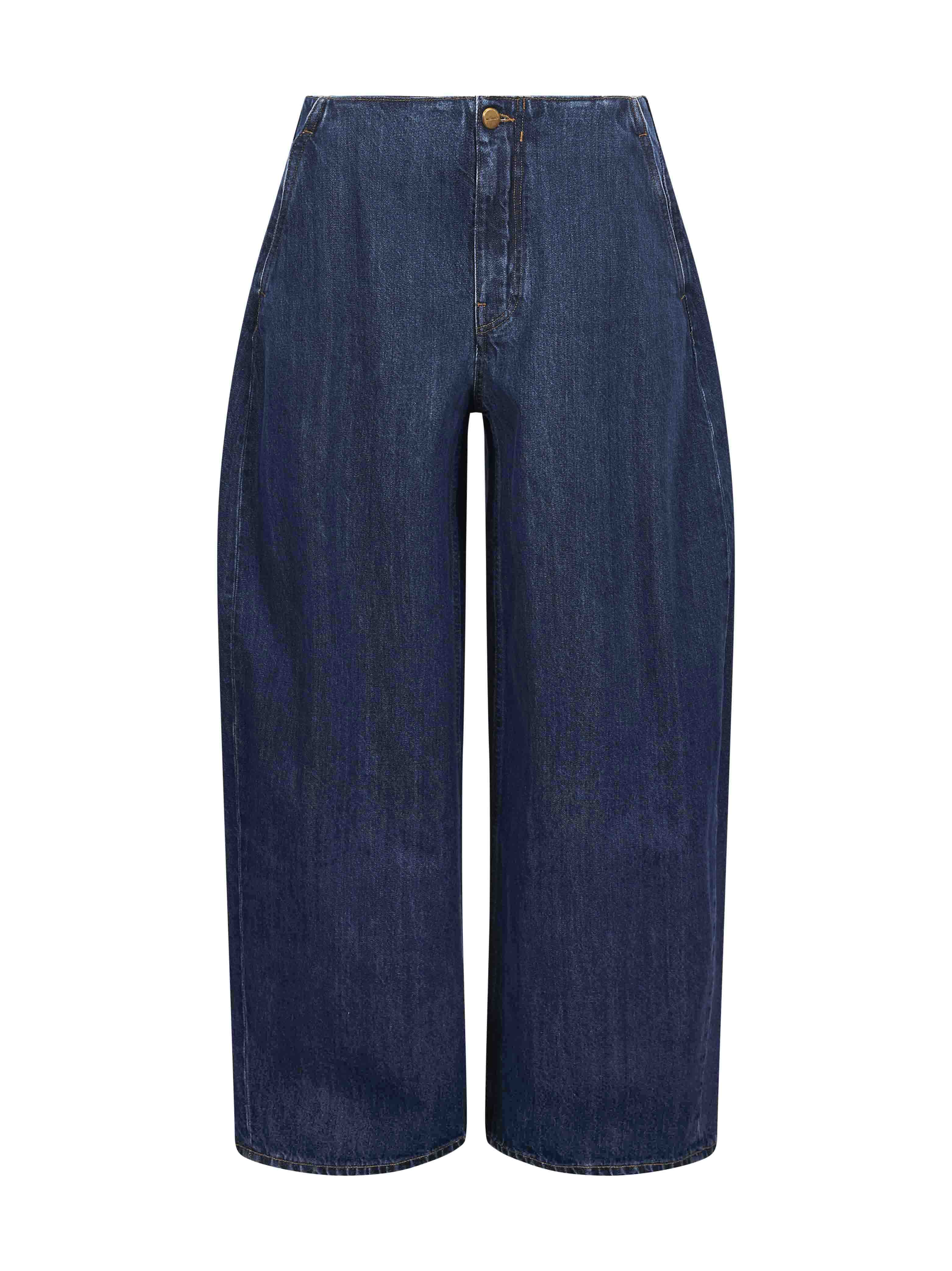 Jeans a gamba ampia n blu 