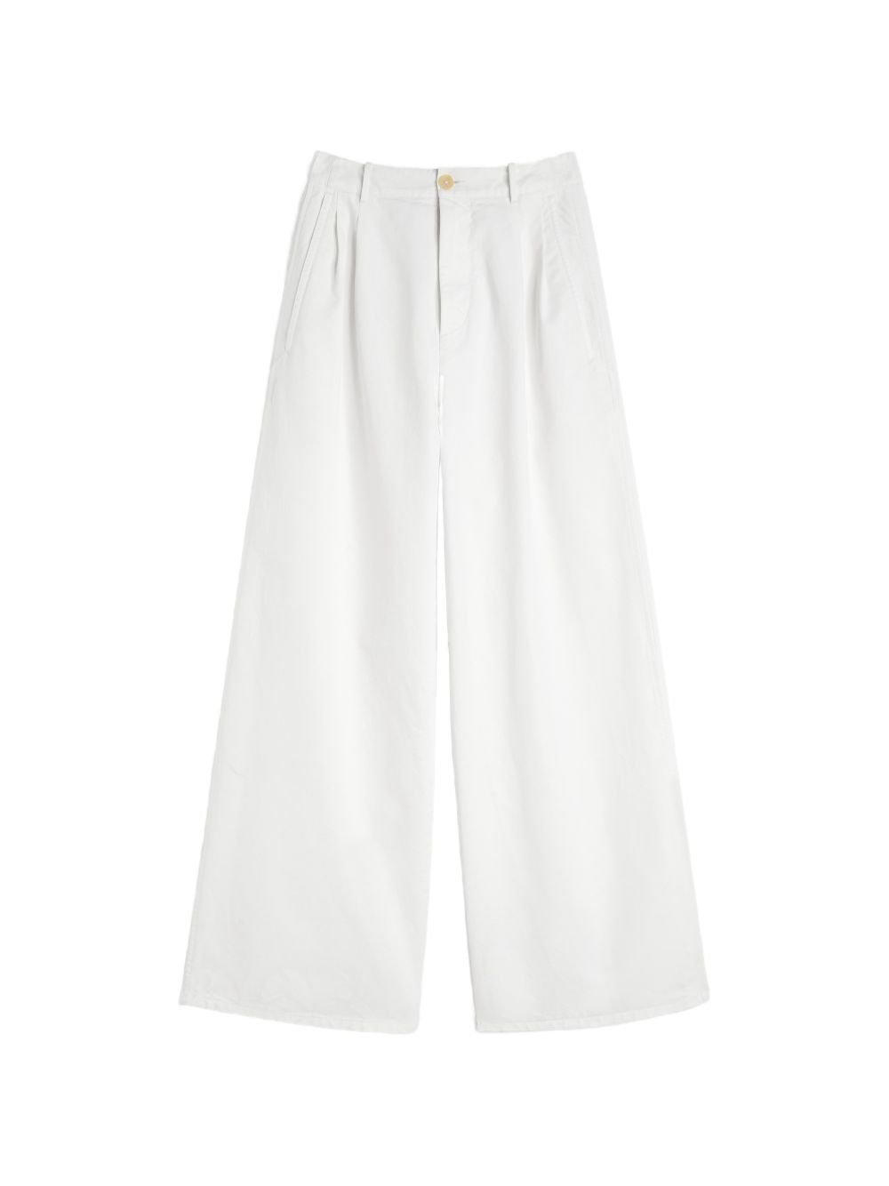 Pantaloni a gamba ampia in bianco 