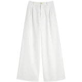 Pantaloni a gamba ampia in bianco 