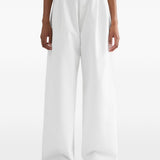 Pantaloni a gamba ampia in bianco 