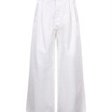 Pantaloni a gamba ampia in bianco 