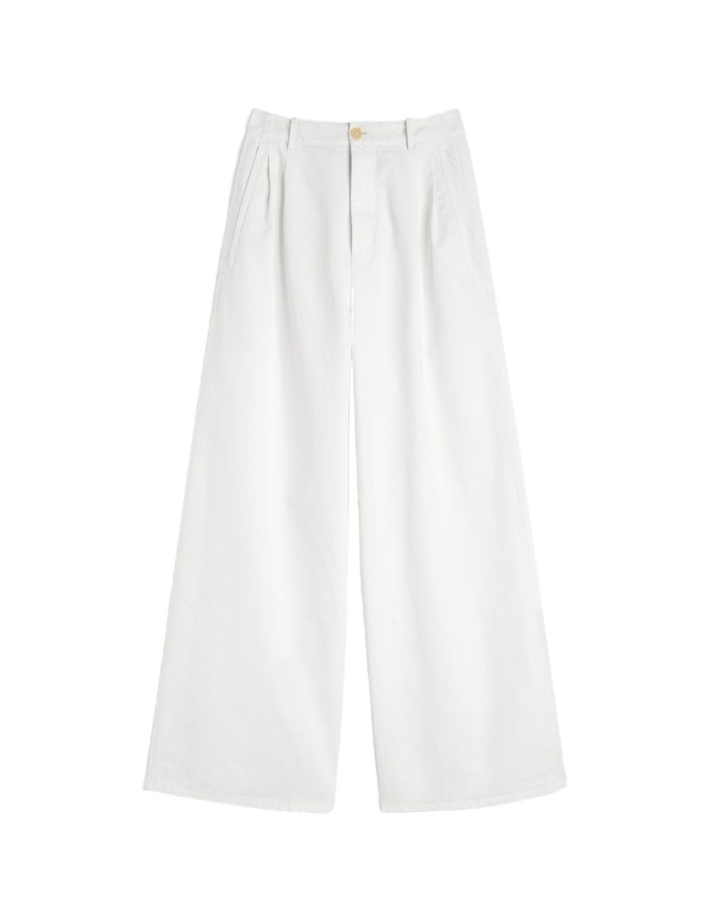 Pantaloni a gamba ampia in bianco 