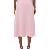 Gonna midi satnata in rosa 