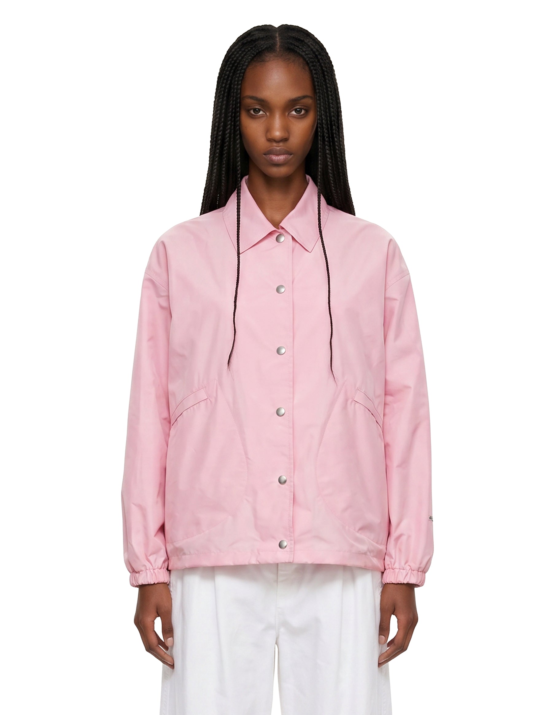 Giacca con bottoni in rosa 