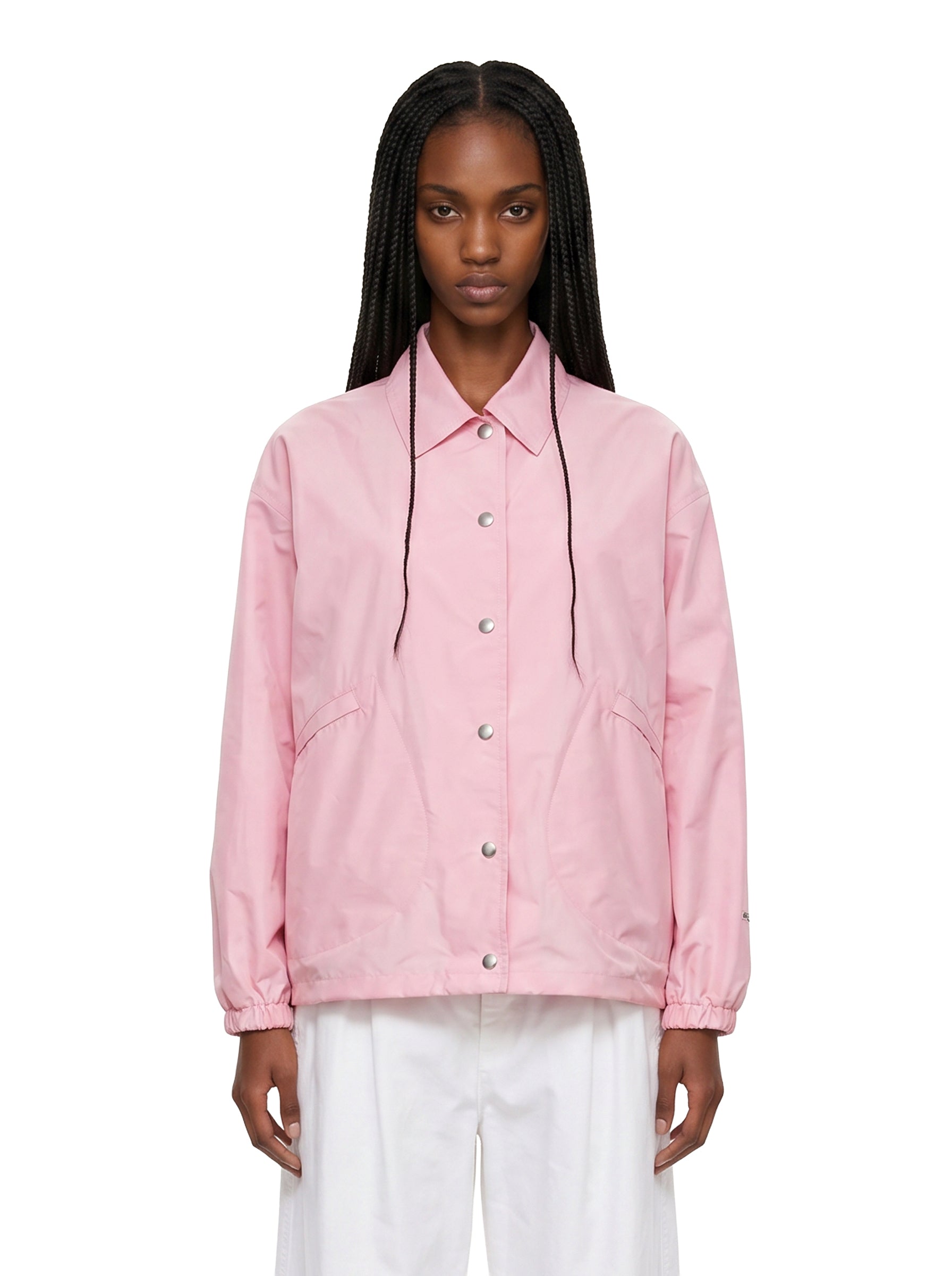Giacca con bottoni in rosa 
