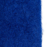 Sciarpa con patch logo e frange in blu 
