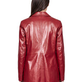 Blazer destrutturata in rosso 