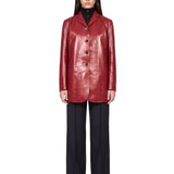 Blazer destrutturata in rosso 