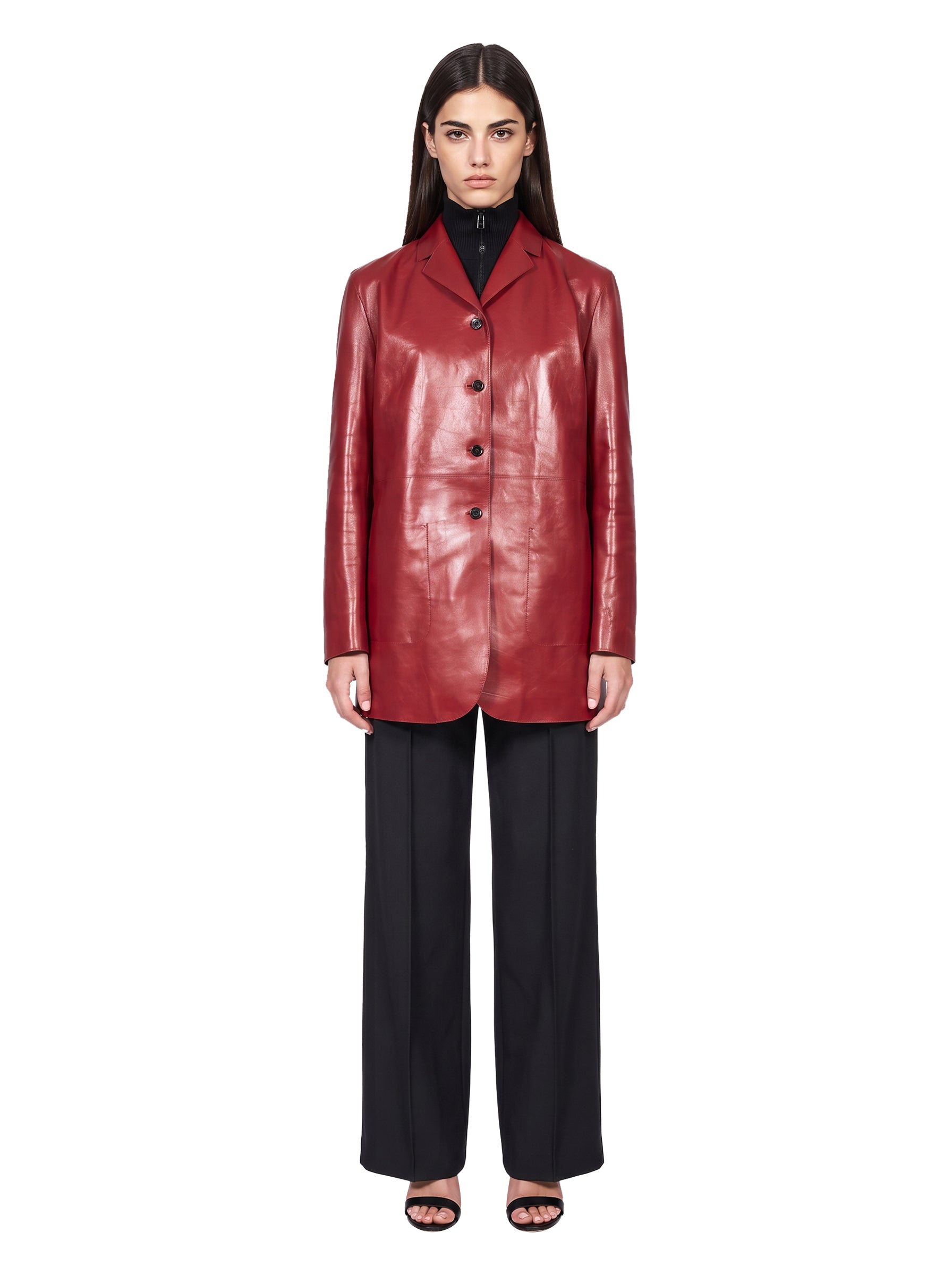 Blazer destrutturata in rosso 