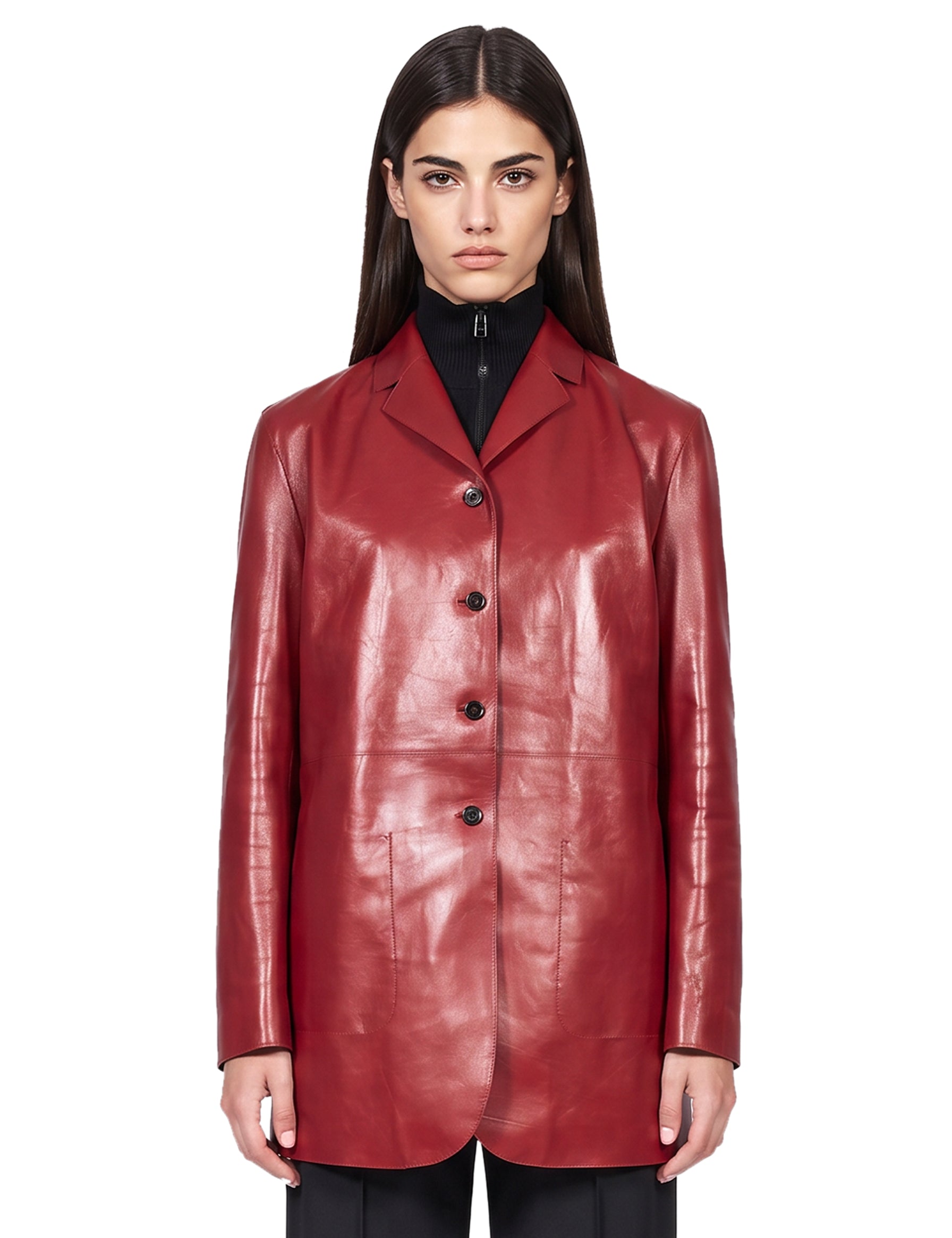 Blazer destrutturata in rosso 