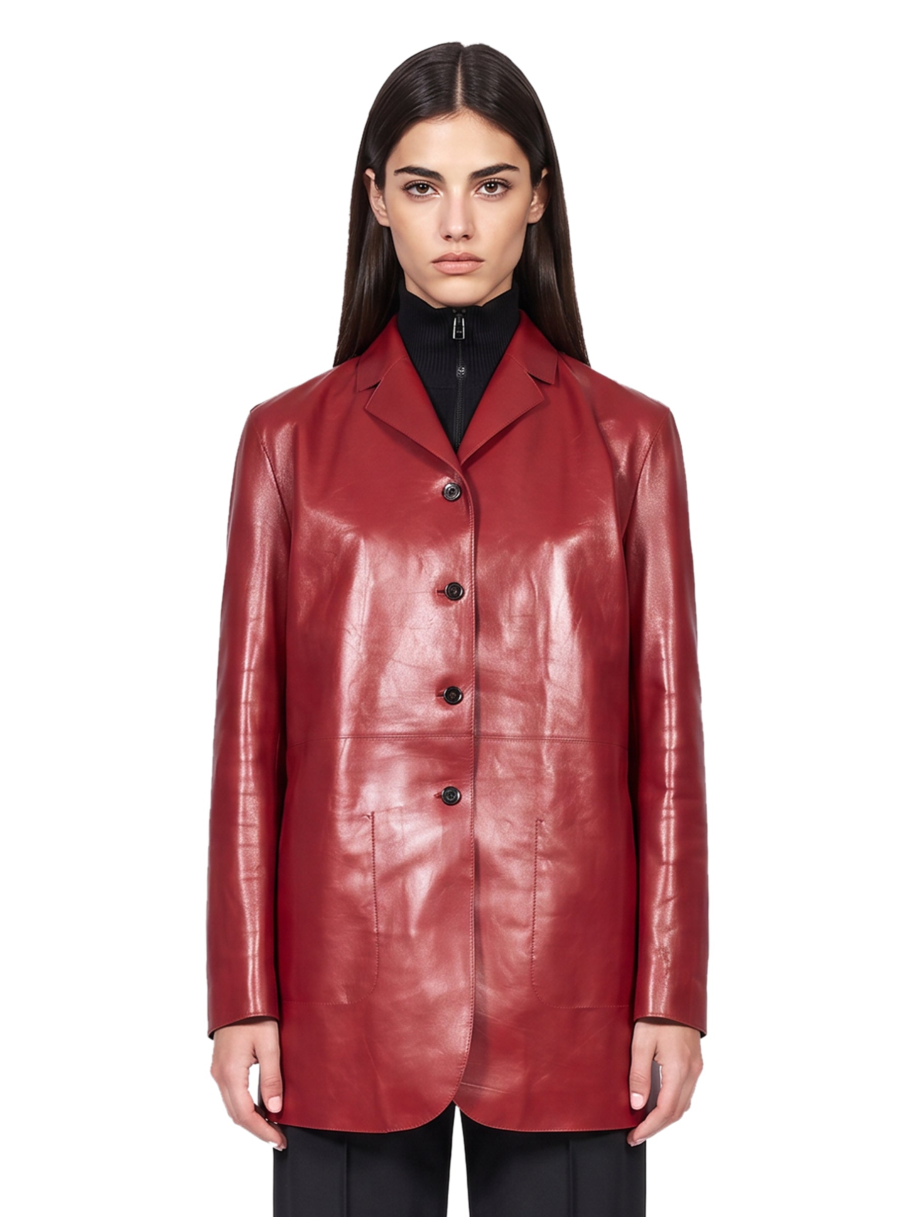 Blazer destrutturata in rosso 