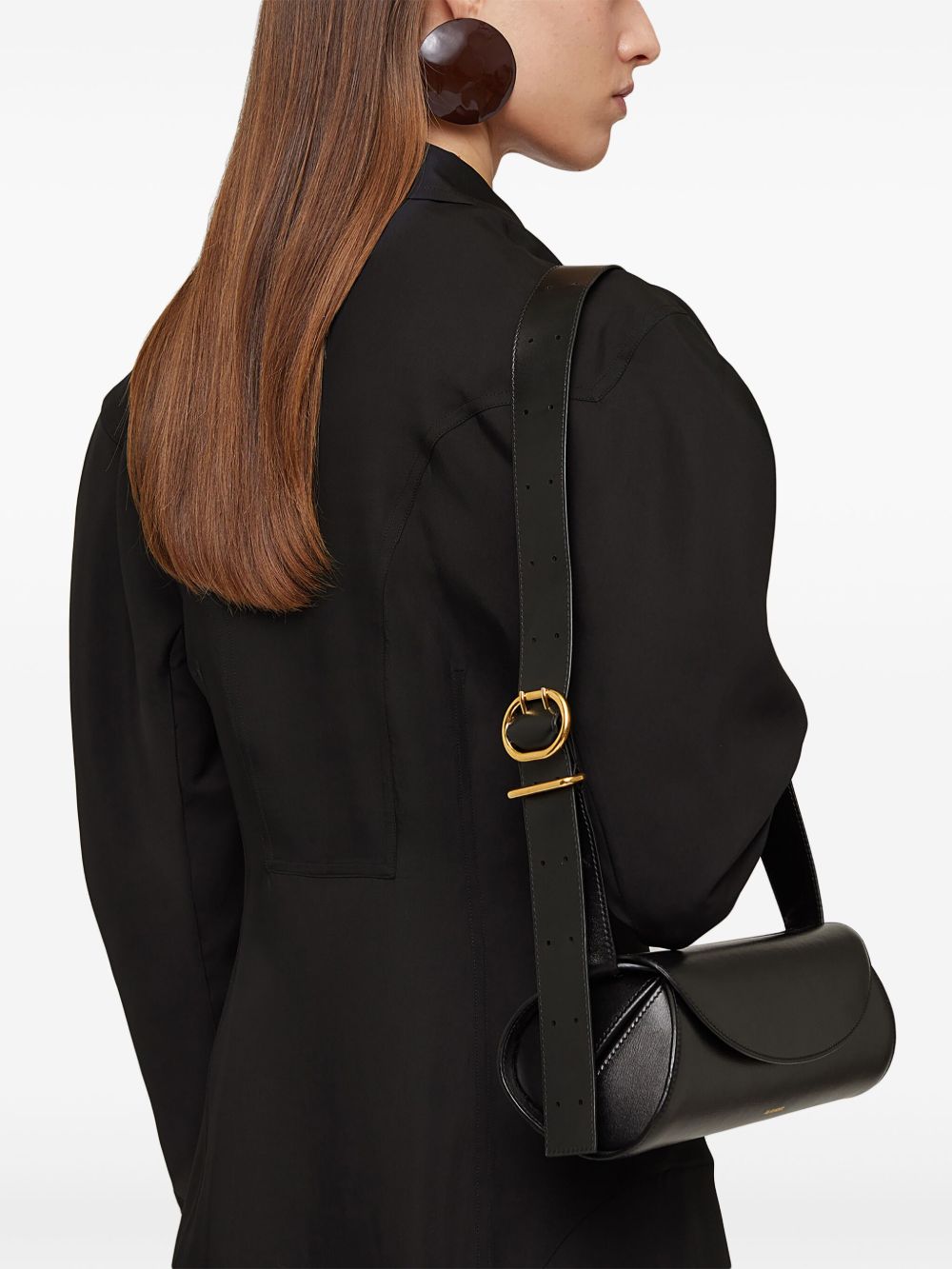 Borsa a spalla Cannolo in nero 