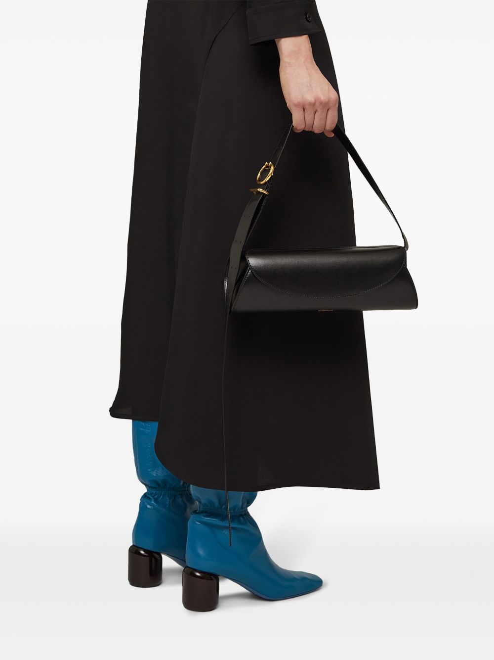 Borsa a spalla Cannolo in nero 