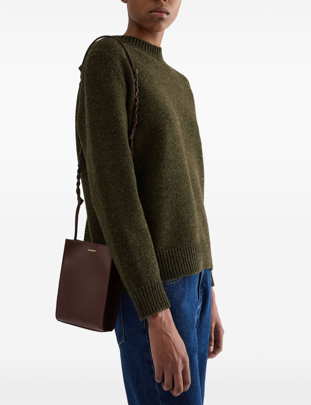Borsa a spalla Tangle in marrone 