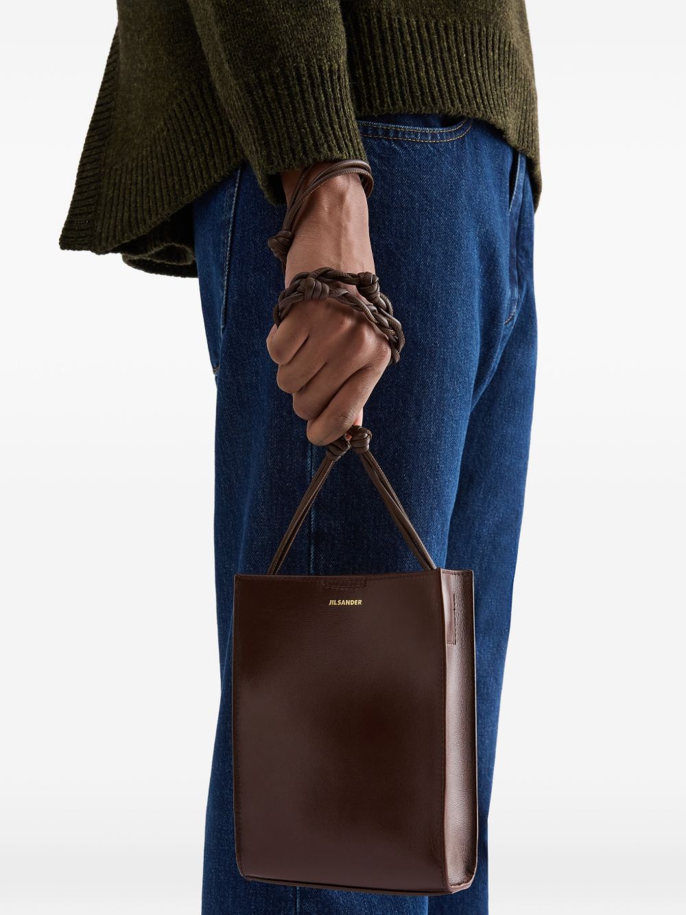 Borsa a spalla Tangle in marrone 