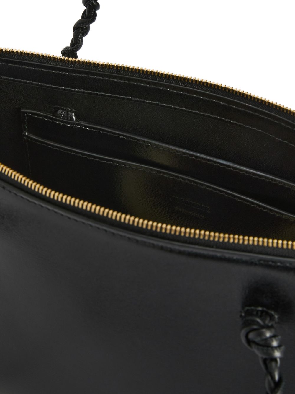 Borsa a mano Tangle Tent in pelle in nero 