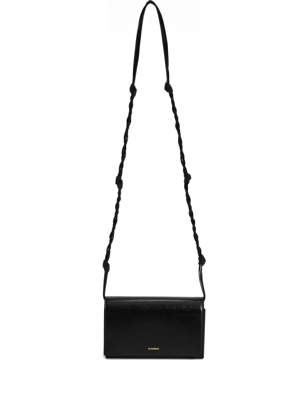 Borsa a tracolla con logo in nero 