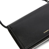 Borsa a tracolla con logo in nero 