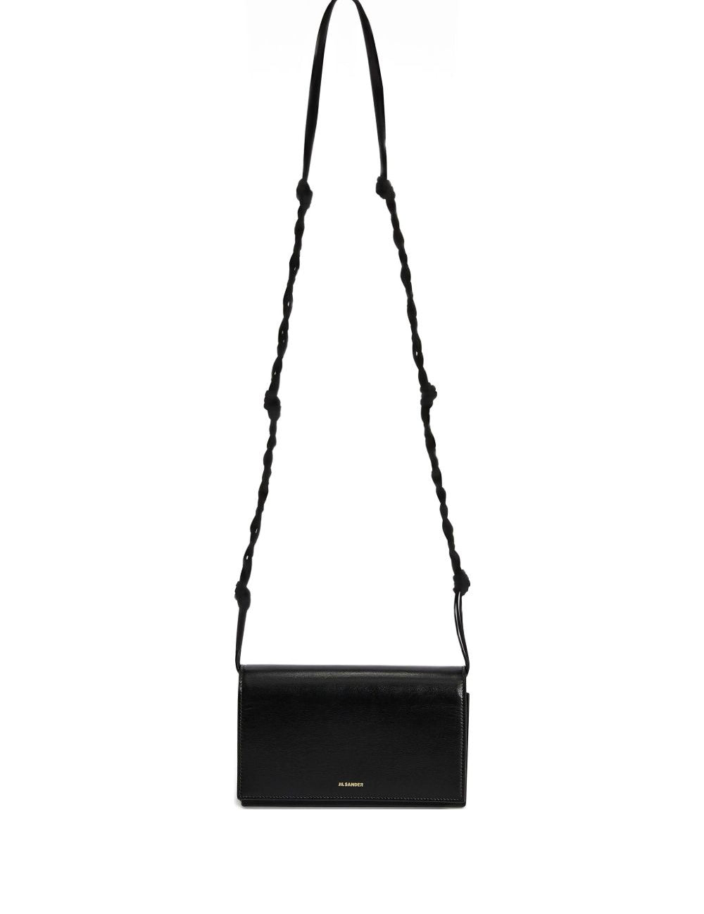 Borsa a tracolla con logo in nero 