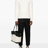 Maglione girocollo in bianco 