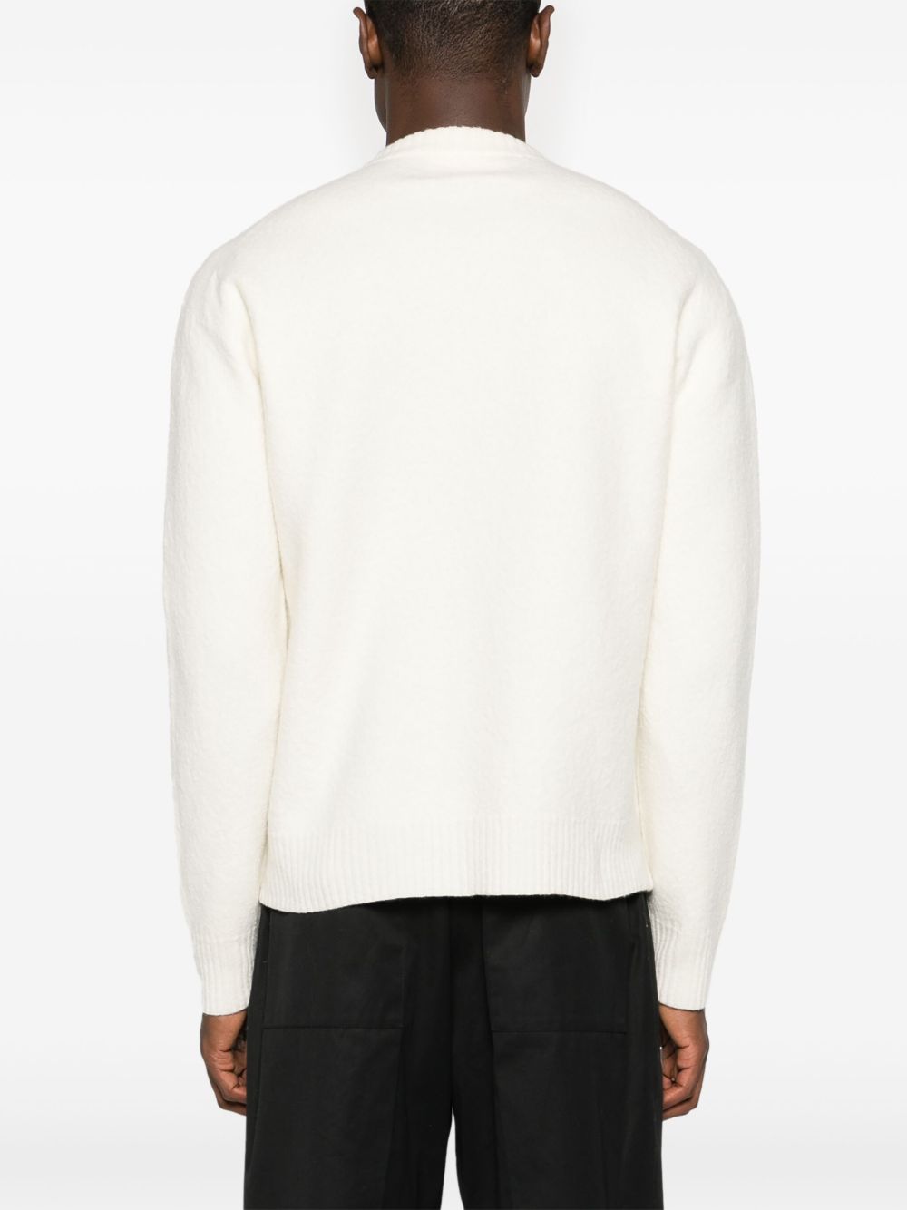 Maglione girocollo in bianco 