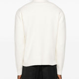 Maglione girocollo in bianco 