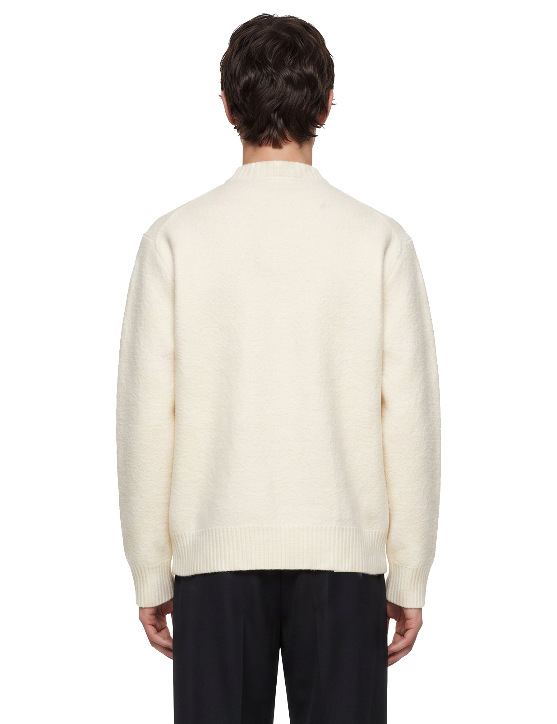 Maglione girocollo in bianco 