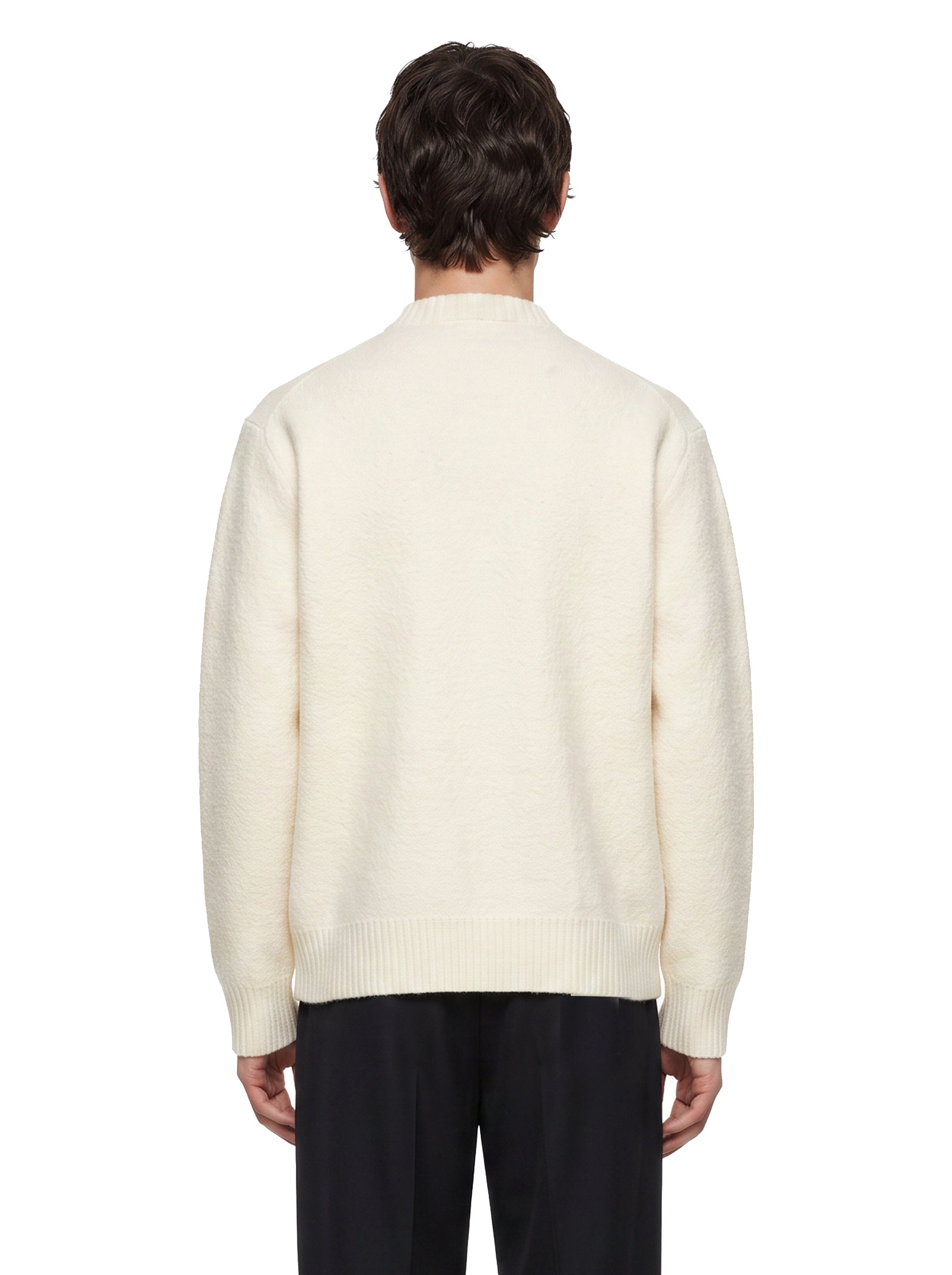 Maglione girocollo in bianco 