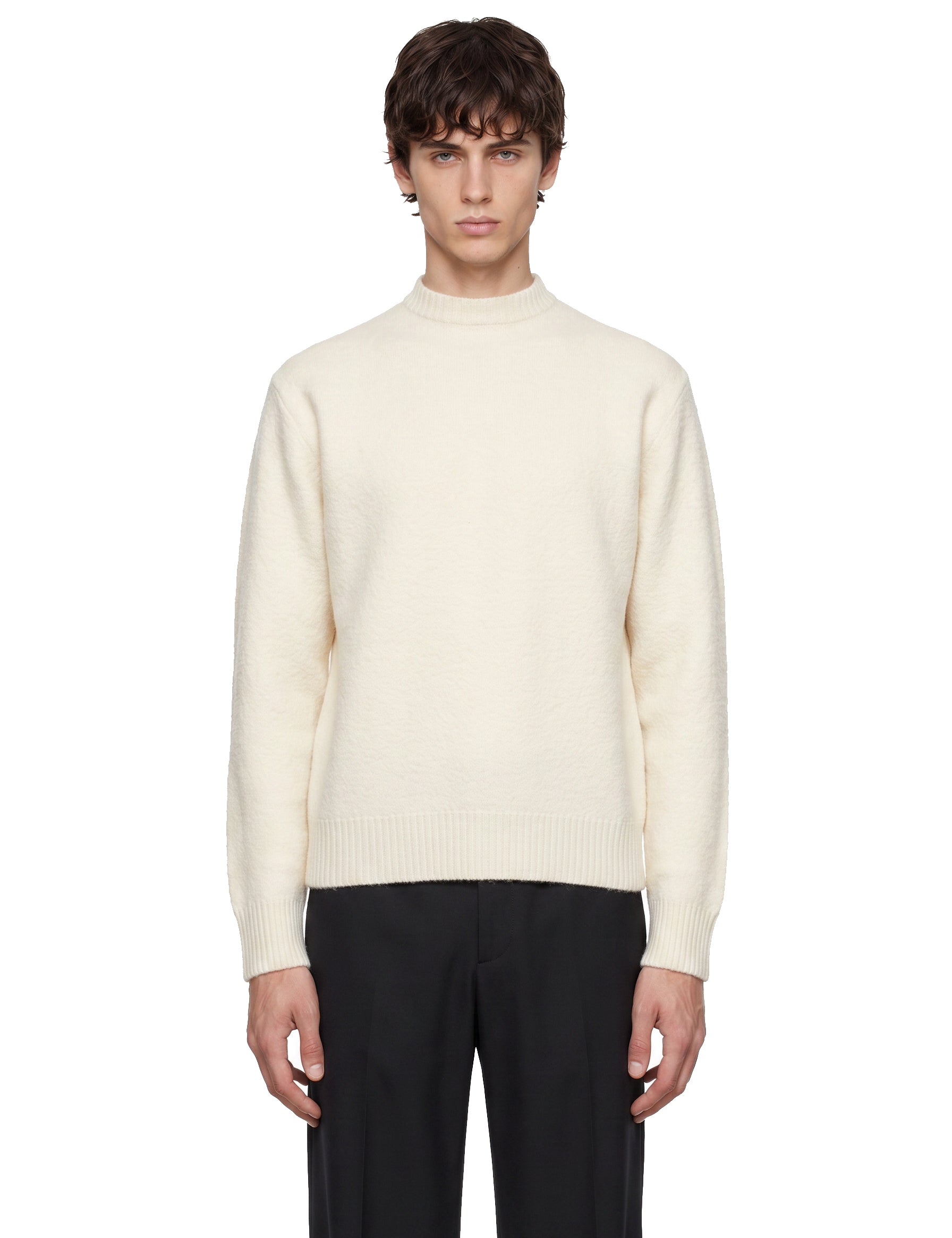 Maglione girocollo in bianco 
