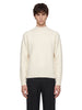 Crew neck sweater in white