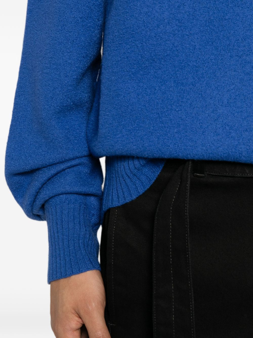 Maglione girocollo in blu royal 