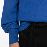 Maglione girocollo in blu royal 
