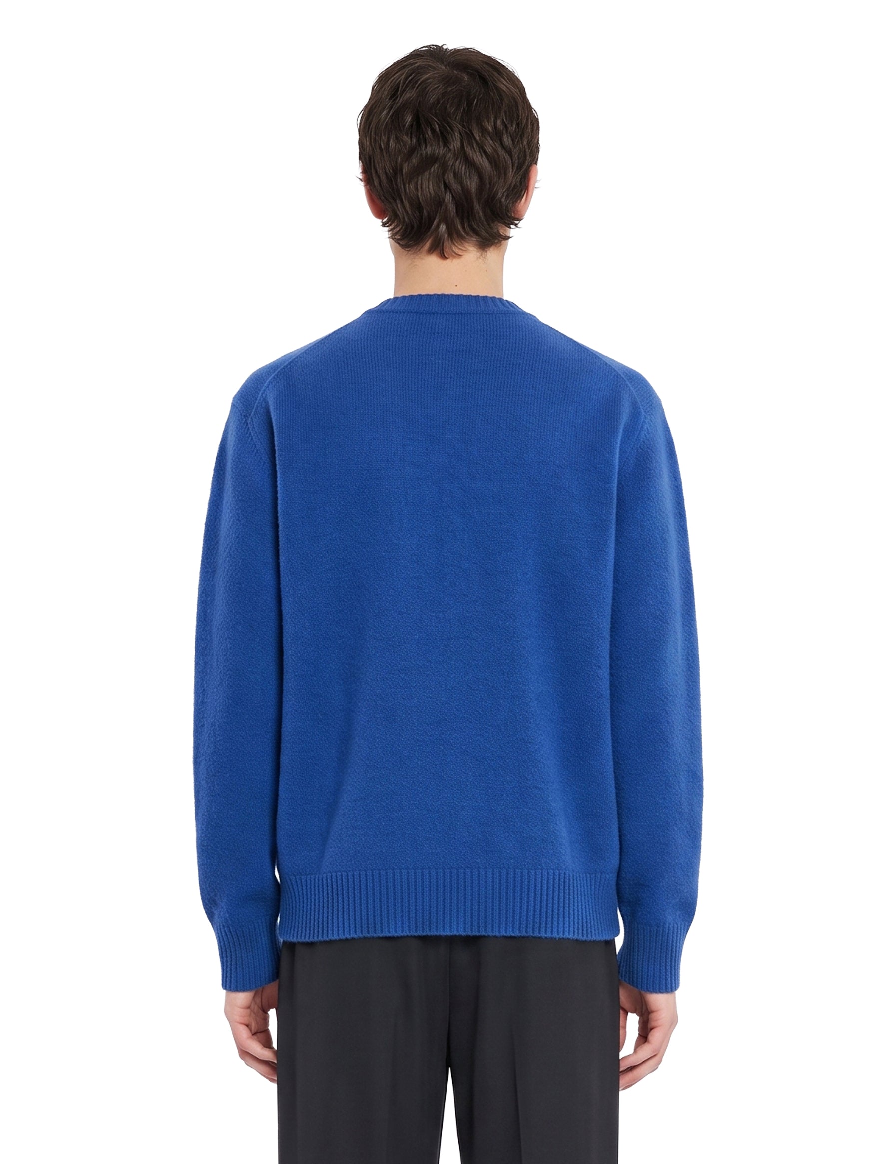 Maglione girocollo in blu royal 